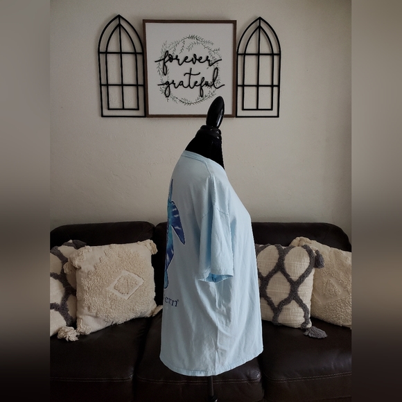 Simply Southern Save The Turtles Tie-Dye Logo Ice T Shirt Classic Boho Size L - Picture 6 of 10